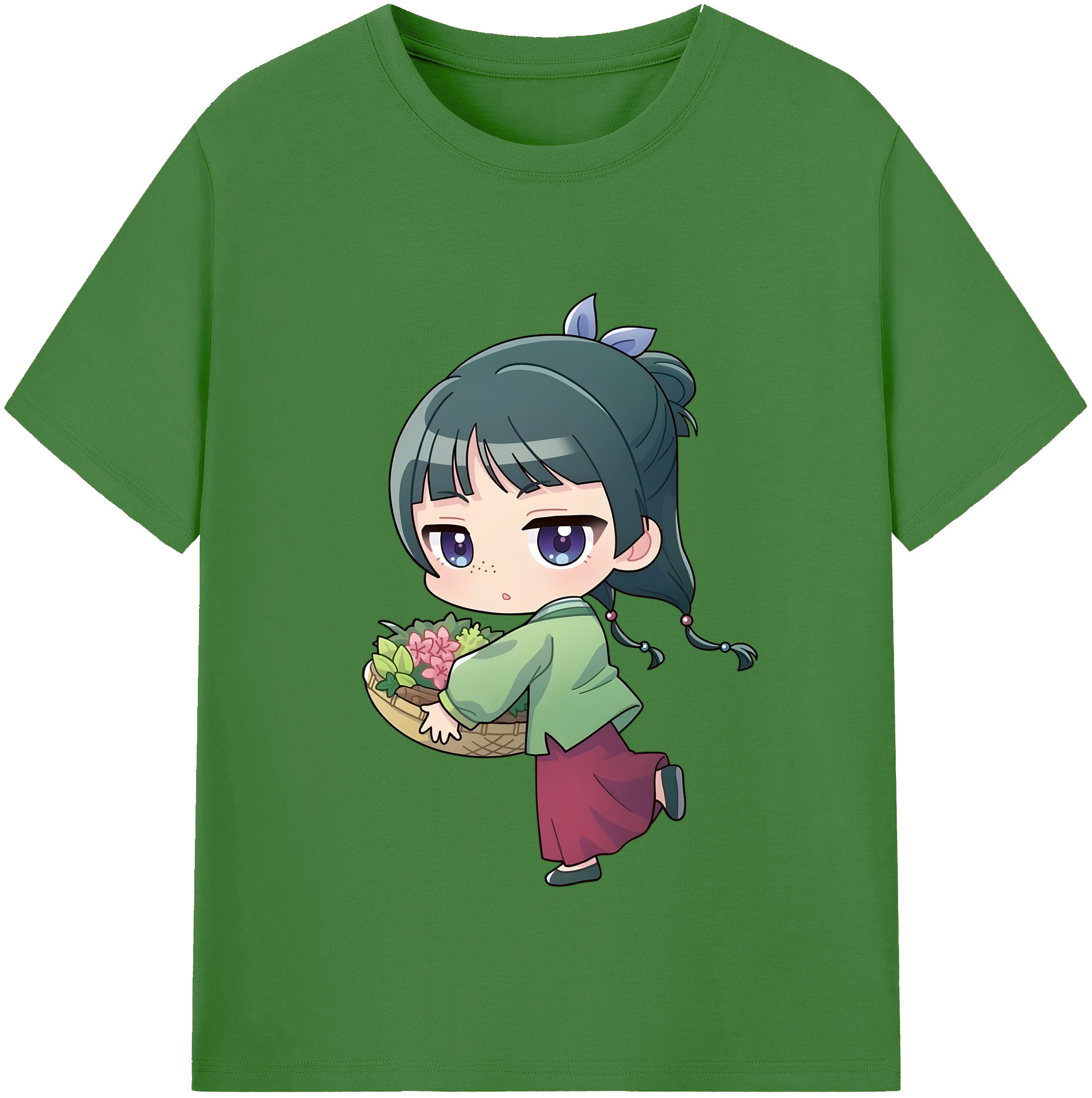 （画像用） 薬屋のひとりごと The Apothecary Diaries レディースカジュアルプリントTシャツ（綿100％）